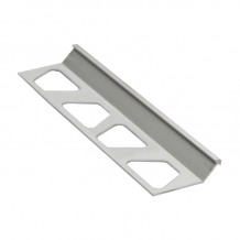 Schluter FINEC-AE Anodised Aluminium Matt Silver Slim Angle Edge Tile Trim 2.5m